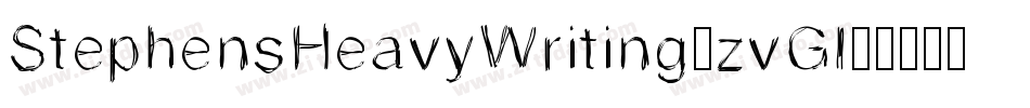 StephensHeavyWriting-zvGl字体转换