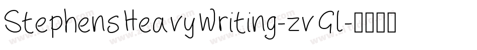 StephensHeavyWriting-zvGl字体转换