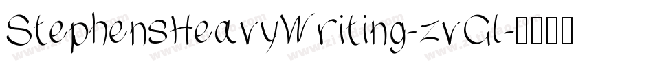 StephensHeavyWriting-zvGl字体转换