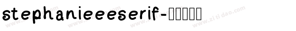 stephanieeeserif字体转换