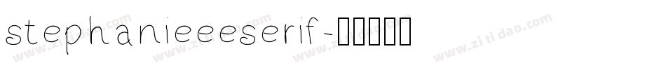 stephanieeeserif字体转换