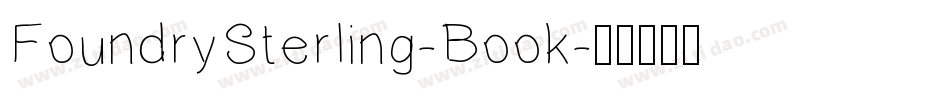 FoundrySterling-Book字体转换