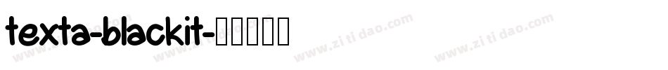 texta-blackit字体转换