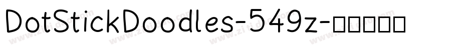 DotStickDoodles-549z字体转换