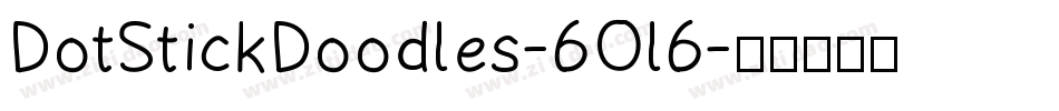 DotStickDoodles-6Ol6字体转换