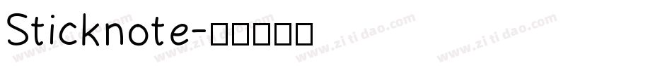 Sticknote字体转换