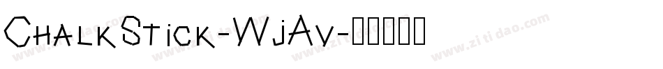 ChalkStick-WjAv字体转换