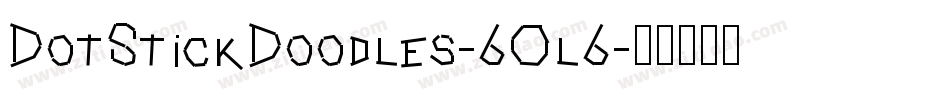 DotStickDoodles-6Ol6字体转换