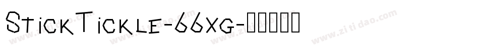 StickTickle-66xg字体转换