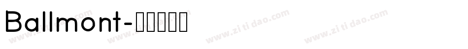 Ballmont字体转换