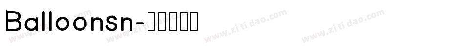Balloonsn字体转换