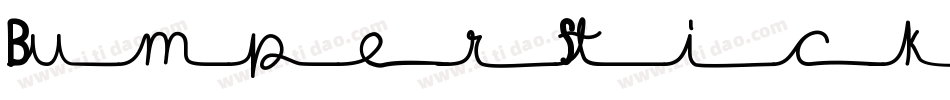 BumperStickerDemoRegular-Wypa9字体转换
