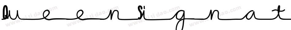 QueenSignatureDuo字体转换
