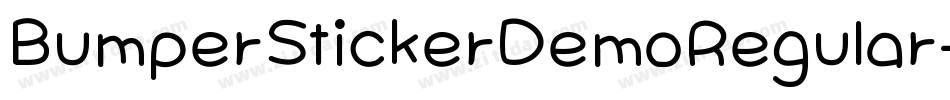 BumperStickerDemoRegular-Wypa9字体转换