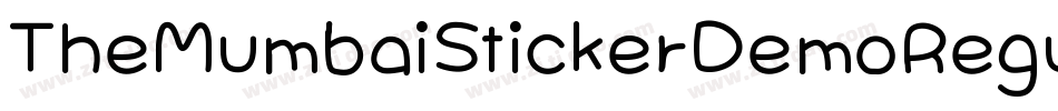 TheMumbaiStickerDemoRegular-Kj6o字体转换