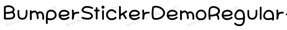BumperStickerDemoRegular-Wypa9字体转换