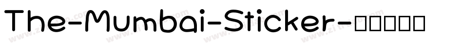The-Mumbai-Sticker字体转换