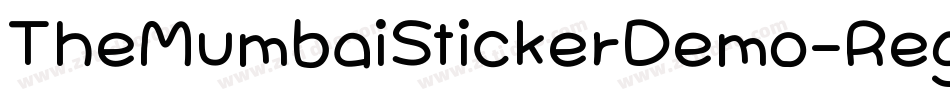 TheMumbaiStickerDemo-Regular-2字体转换