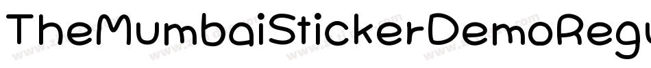 TheMumbaiStickerDemoRegular-Kj6o字体转换