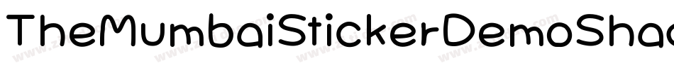 TheMumbaiStickerDemoShadowOutline-2w28字体转换