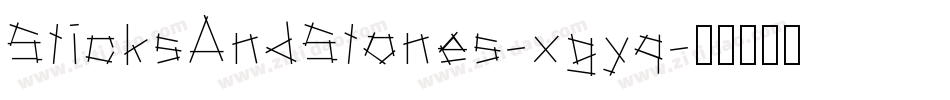 SticksAndStones-xgyq字体转换