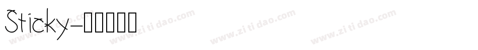 Sticky字体转换