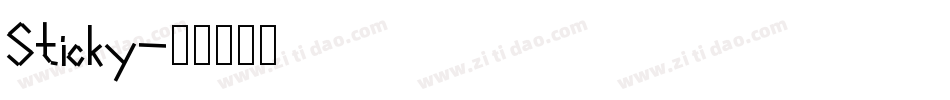 Sticky字体转换