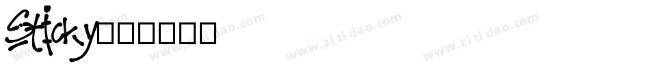 Sticky字体转换