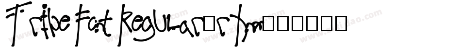 TribeFontRegular-rXnx字体转换