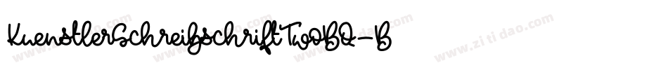 KuenstlerSchreibschriftTwoBQ-Bold字体转换