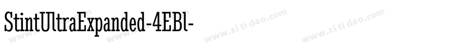 StintUltraExpanded-4EBl字体转换