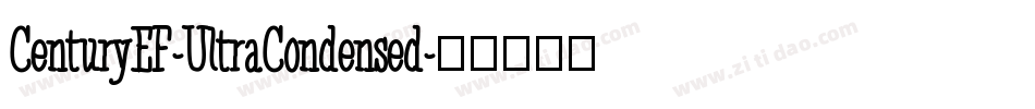 CenturyEF-UltraCondensed字体转换
