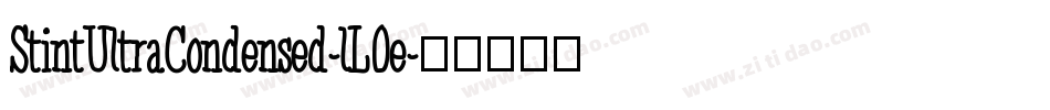 StintUltraCondensed-lL0e字体转换