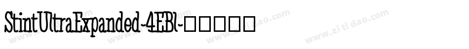 StintUltraExpanded-4EBl字体转换