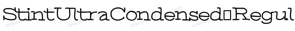 StintUltraCondensed-Regular字体转换