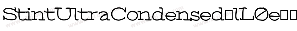 StintUltraCondensed-lL0e字体转换