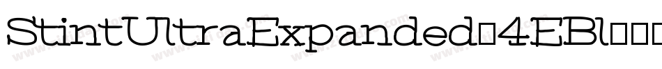 StintUltraExpanded-4EBl字体转换