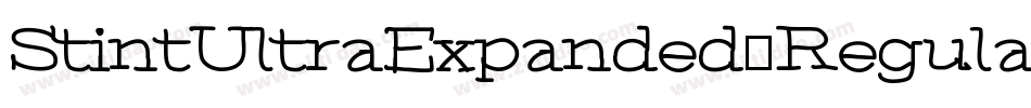 StintUltraExpanded-Regular字体转换