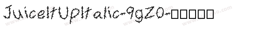 JuiceItUpItalic-9gZ0字体转换