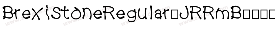 BrexiStoneRegular-JRRmB字体转换