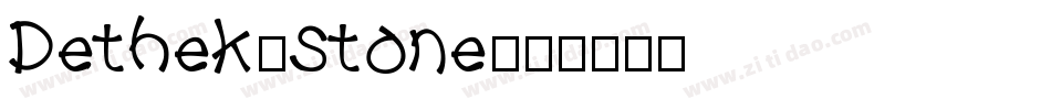 Dethek-Stone字体转换
