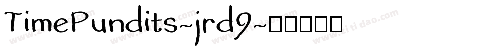 TimePundits-jrd9字体转换