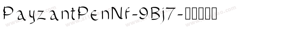 PayzantPenNf-9Bj7字体转换