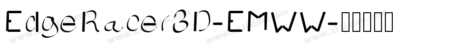 EdgeRacer3D-EMWW字体转换
