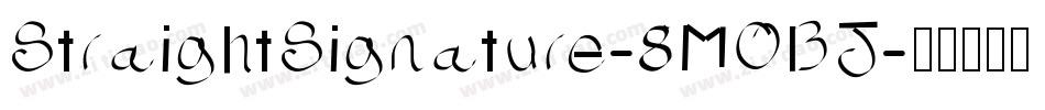 StraightSignature-8MOBJ字体转换