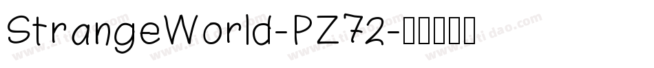 StrangeWorld-PZ72字体转换