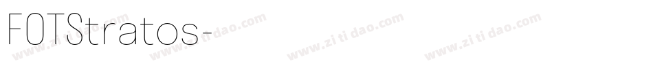 FOTStratos字体转换