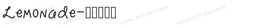 Lemonade字体转换