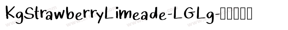 KgStrawberryLimeade-LGLg字体转换