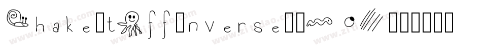 ShakeItOffInverse-8WRZ字体转换